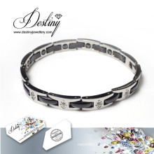 Destin bijoux cristaux Swarovski titane acier Bracelet